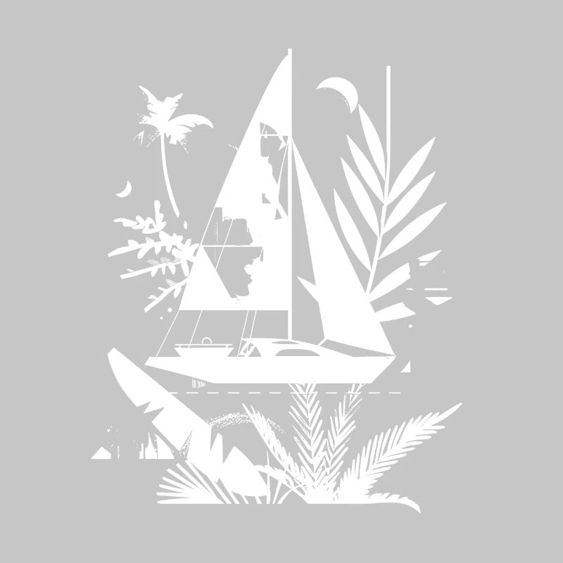 Segelboot Comic
