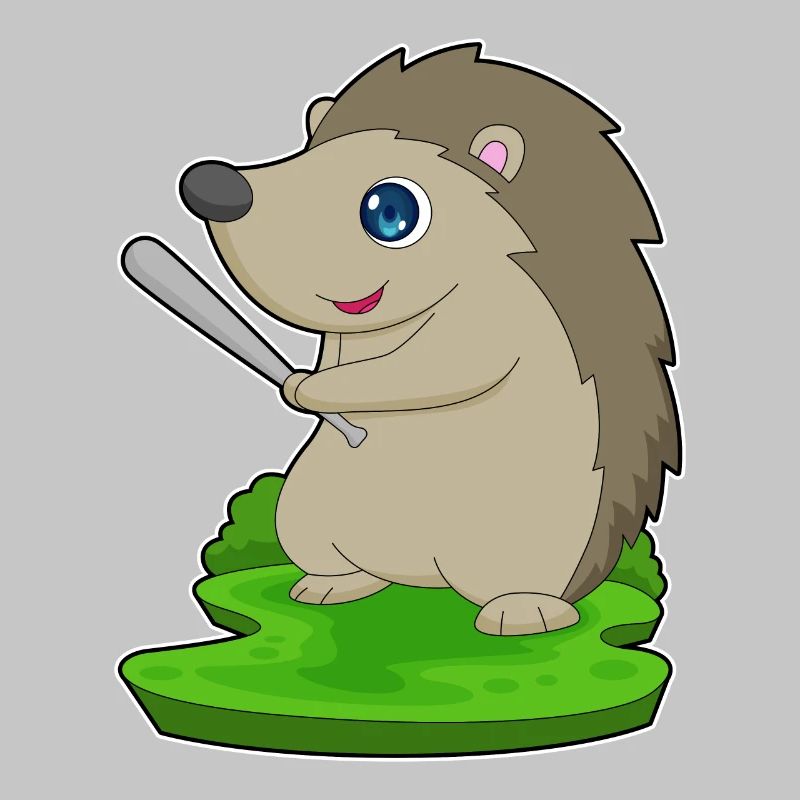 Hérisson Baseball Batte de Baseball