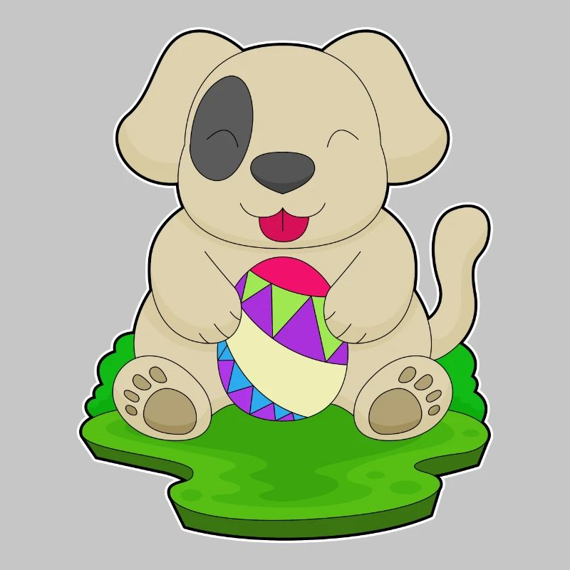 Dog Easter Easter Egg