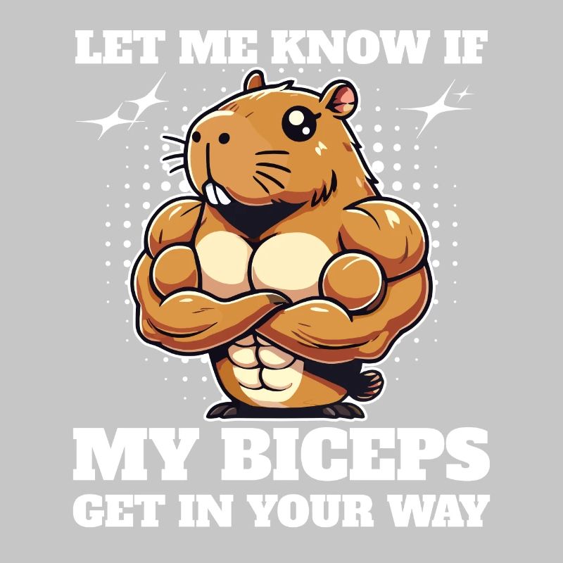 Let me know if my biceps get in the way, capybara
