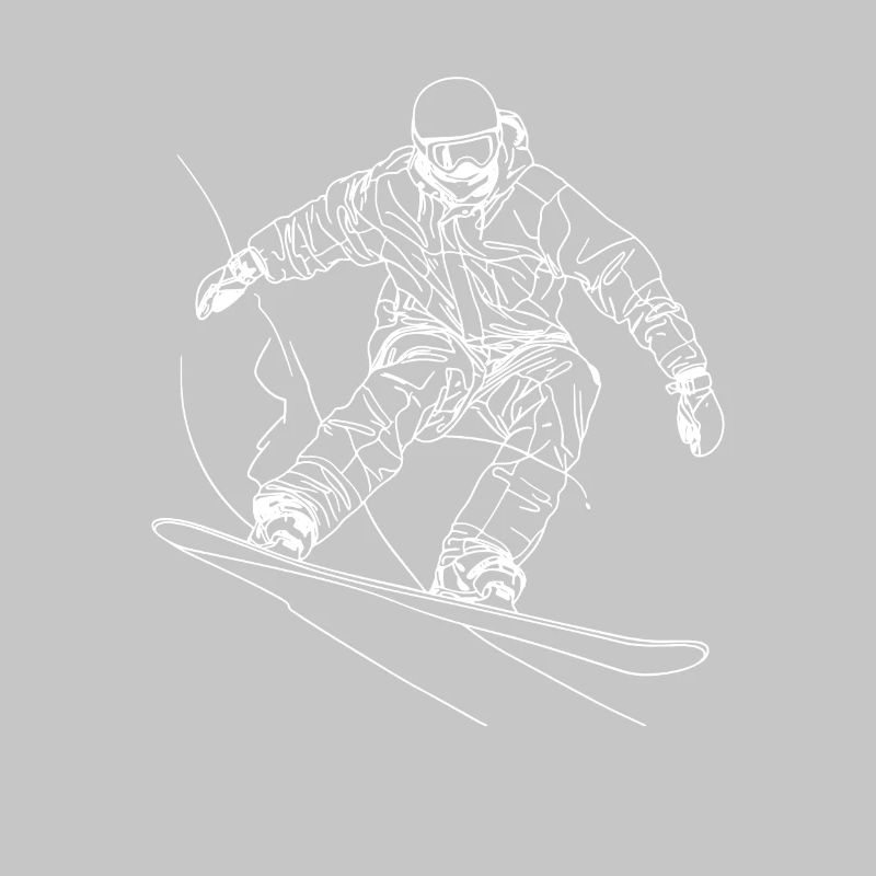 Dessin de snowboarder