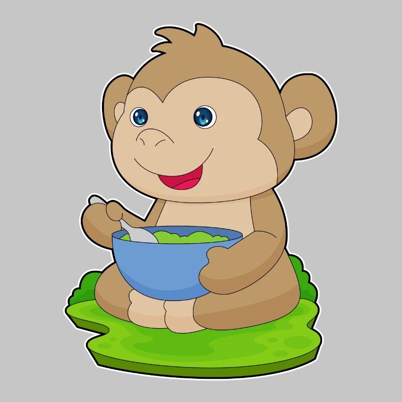 Cuisson dans un bol de cuisson pour singes