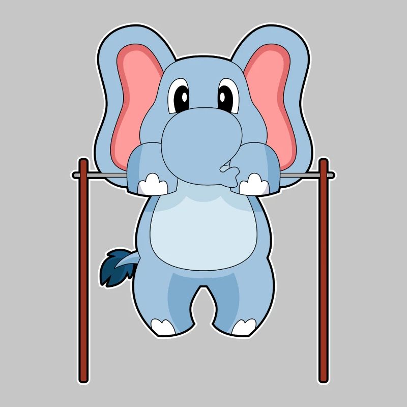 Elephant Bodybuilder Pull-ups Bodybuilding