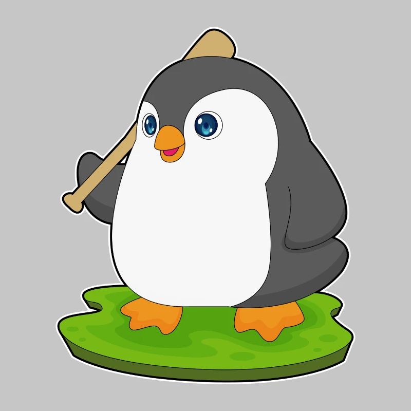 Penguin Baseball Baseball Bat