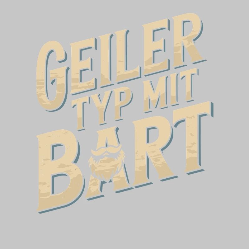 Geiler Typ Mit Bart Bartträger Barbier Vollbart