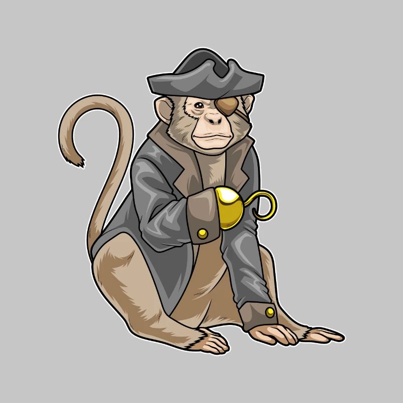 Monkey Pirate Hook Hand