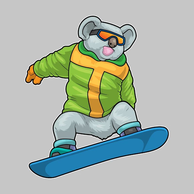 Koala Snowboarder Snowboard
