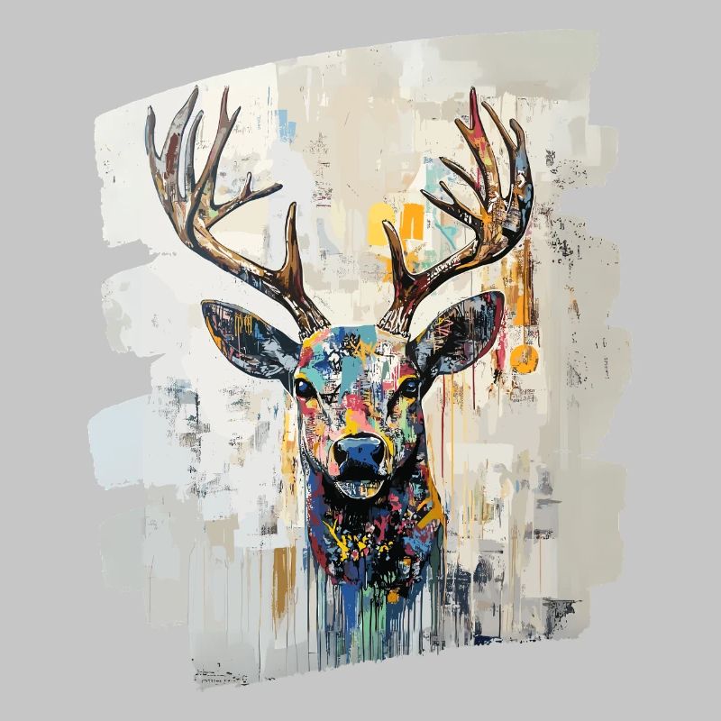 Cerf avec bois