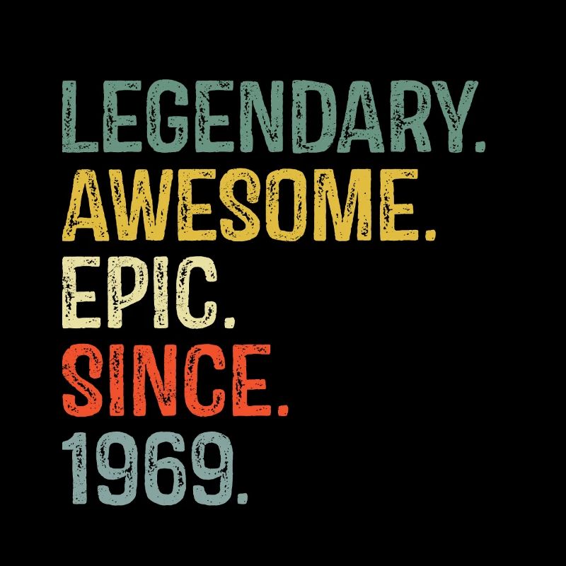 Graphique rétro de célébration de 1969