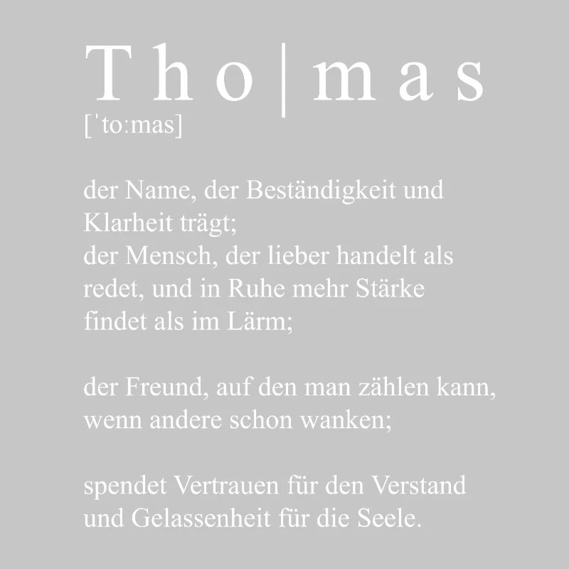 Thomas Definition Typography