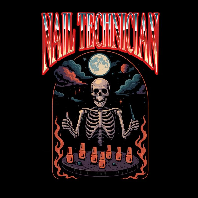 Nageldesignerin Nageltechnikerin Halloween