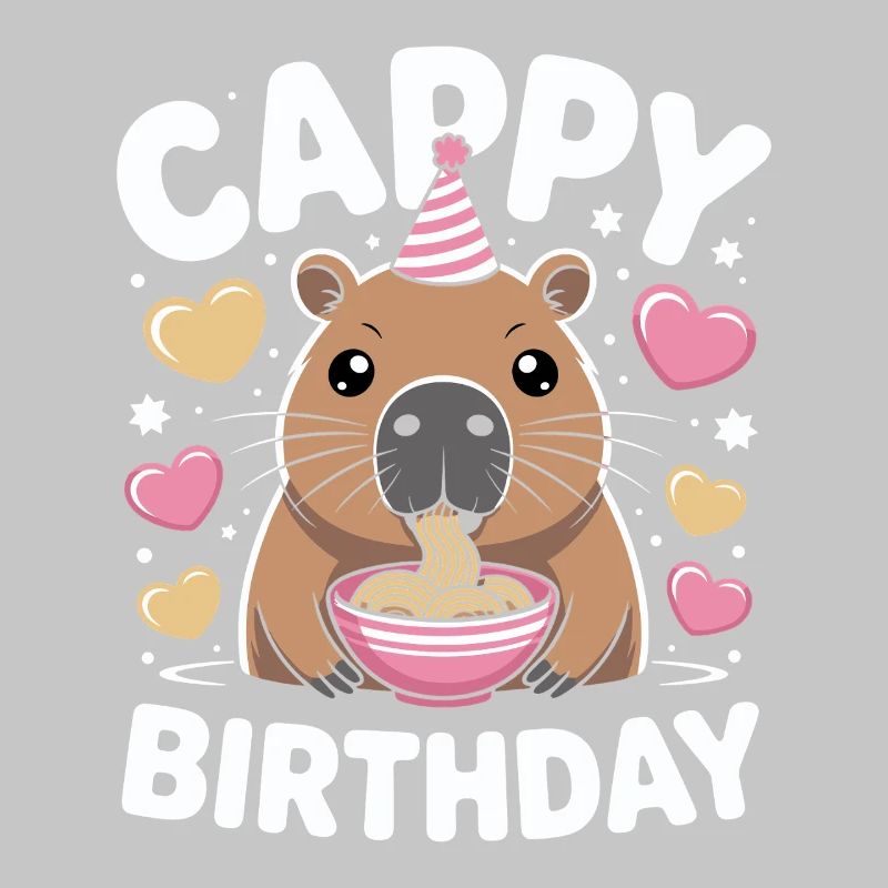 Anniversaire de Cappy Ramen de Capybara Anniversaire de Capy
