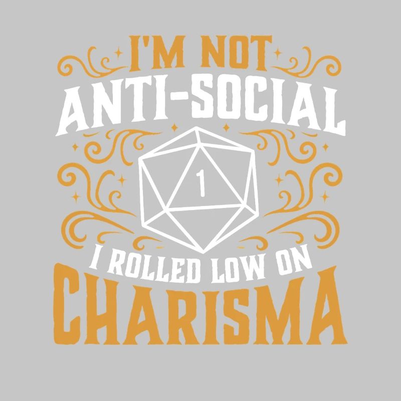 Pas antisocial Low Charisma Roll RPG Tabletop
