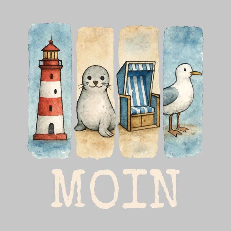 Moin lighthouse seal beach chair seagull coast