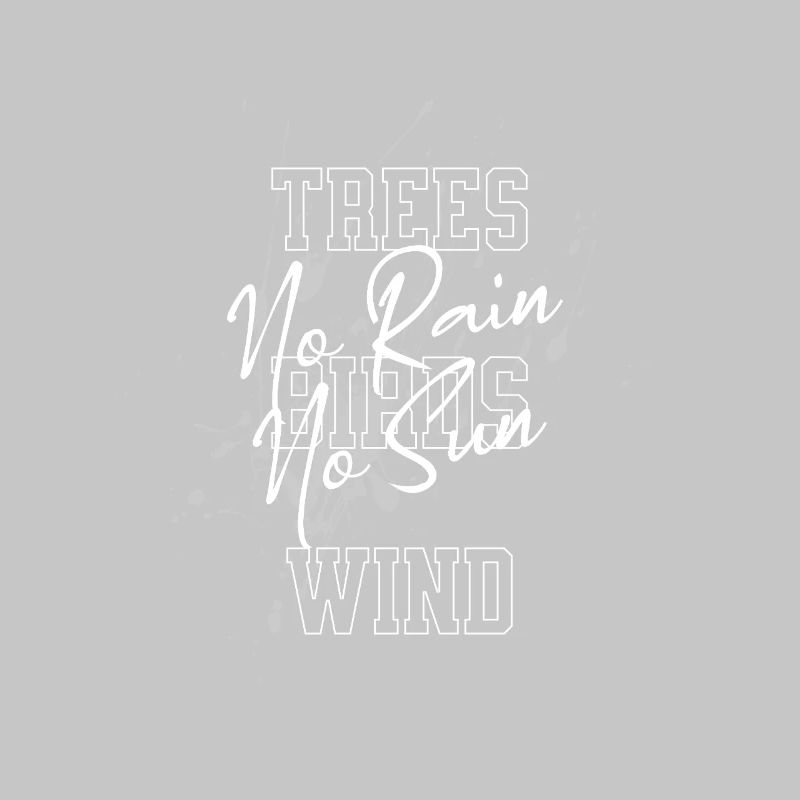 Forêt et vent Impression créative