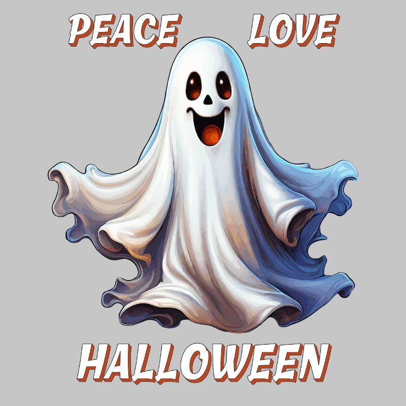 GHOST PEACE LOVE HALLOWEEN