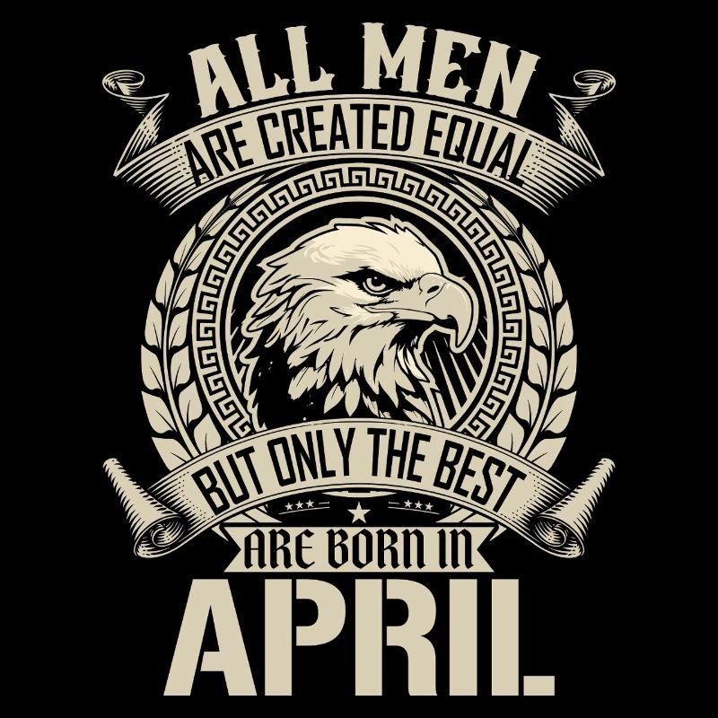 Eagle Pride April Geburtsmonat Design