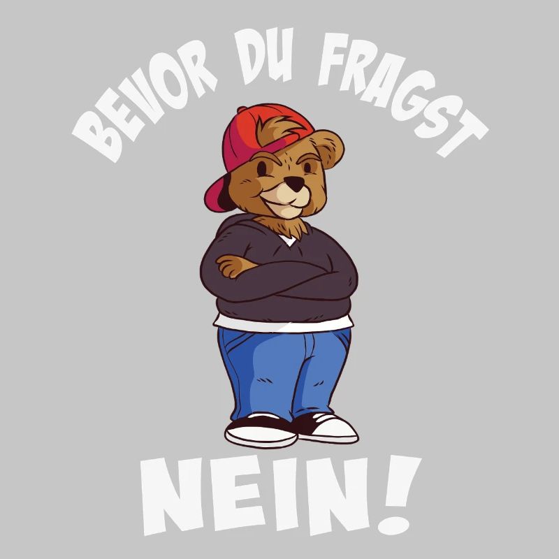 Cool bear style with trendy hat