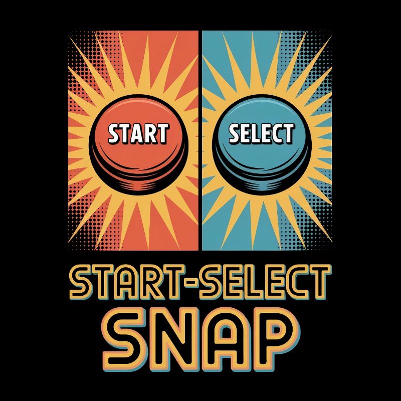Start Select Snap Pop Culture Retro Video Game