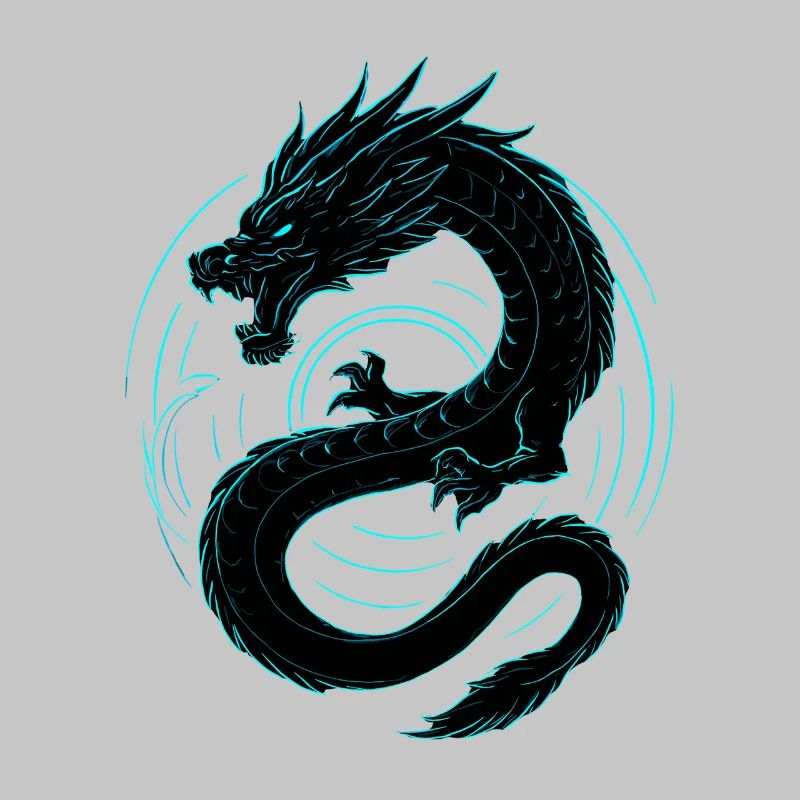 Neon Drache
