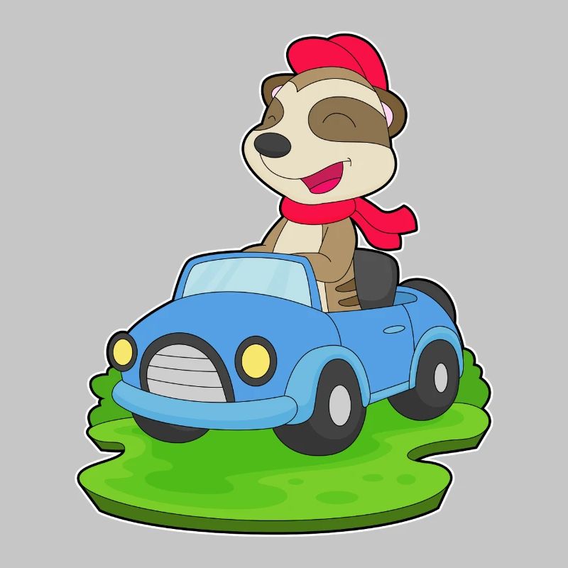 Erdmännchen Auto