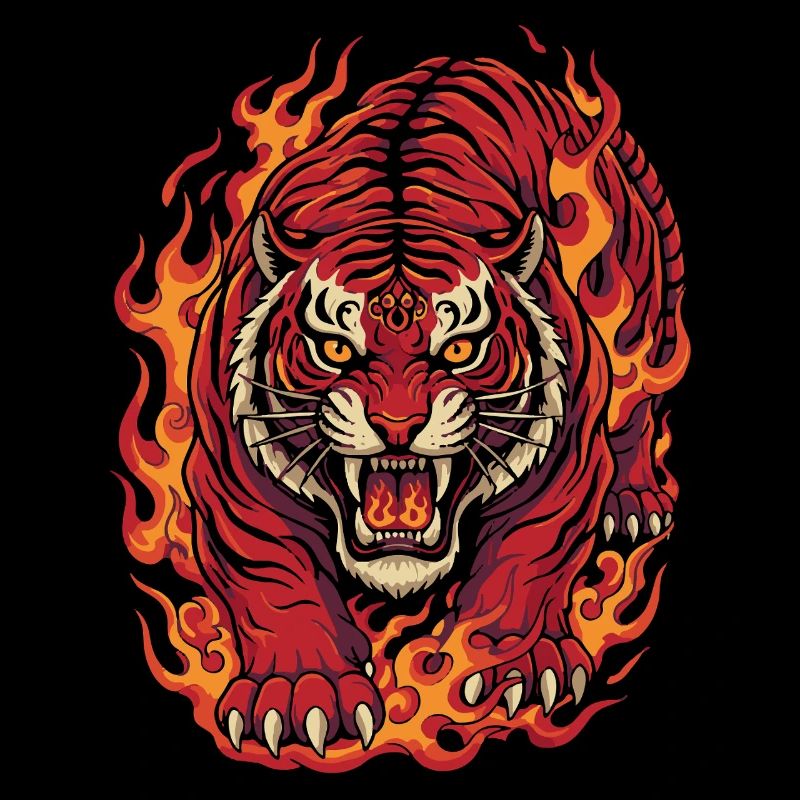 Feuertiger-Geist-Design
