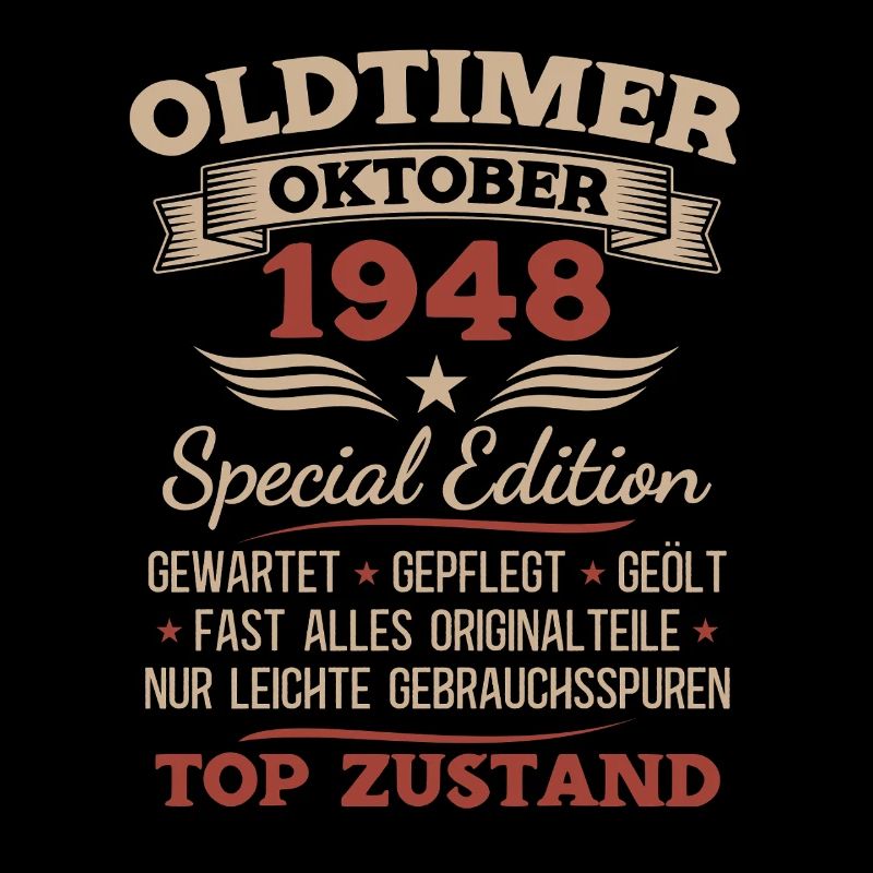 80. Geburtstag Geschenk Oldtimer Oktober 1948