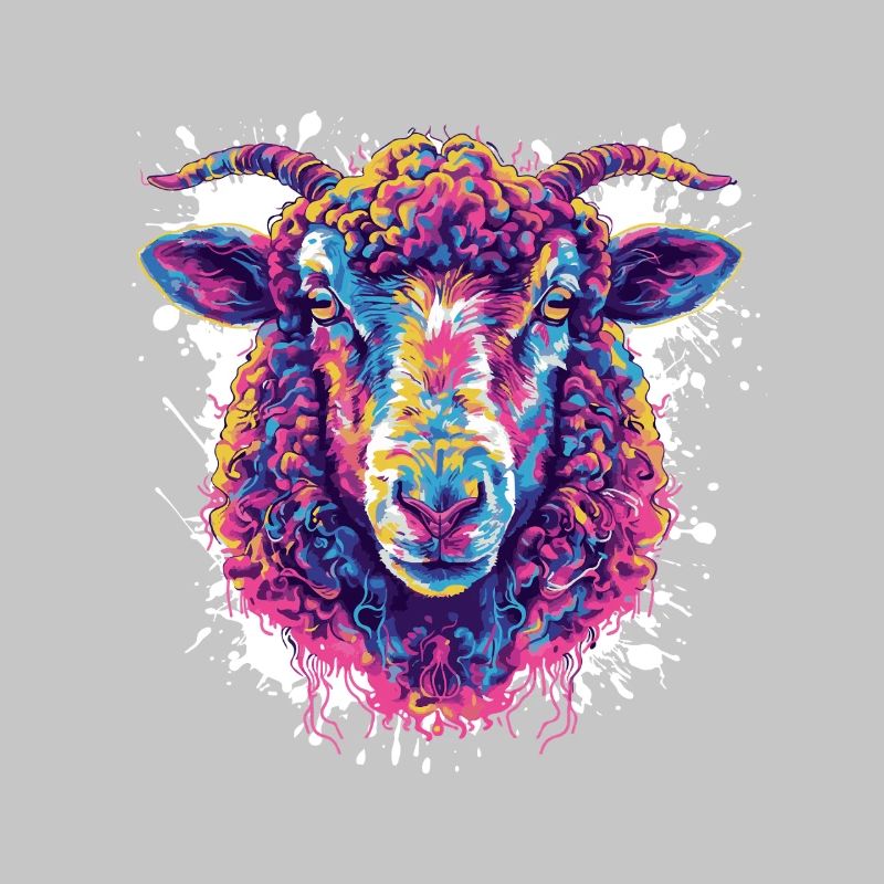 Colorful Shepherd Head Pop Art