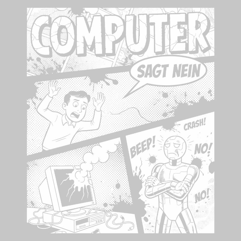 Retro Computer Comic Says No