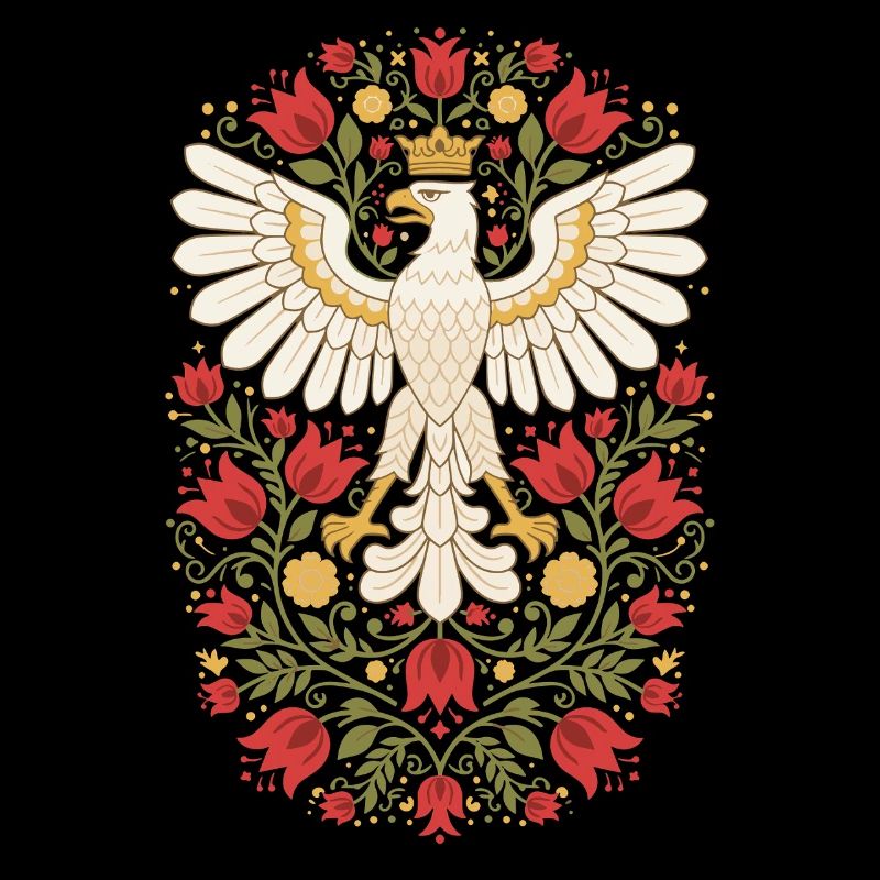 Polnischer Adler Volksblumenkunst