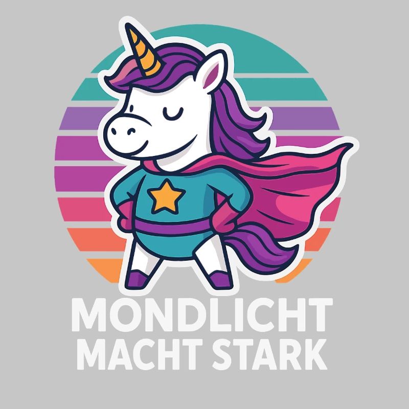 Unicorn Moonlight Makes Strong Superhero