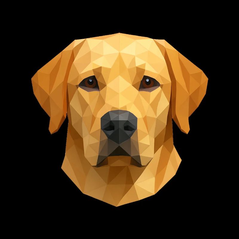 Polygon Labrador Retriever Geschenk