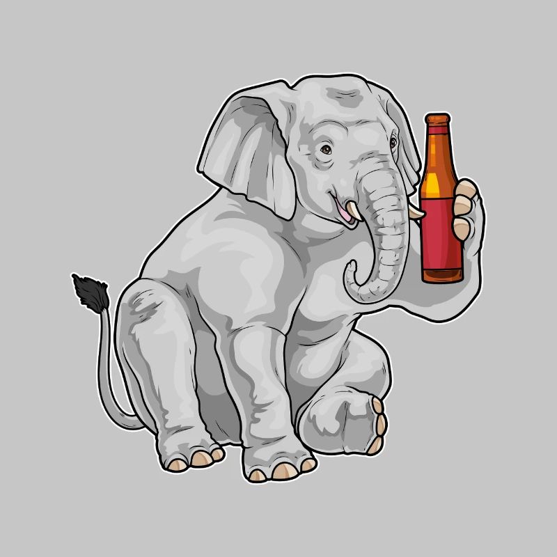 Elefant Flasche Bier