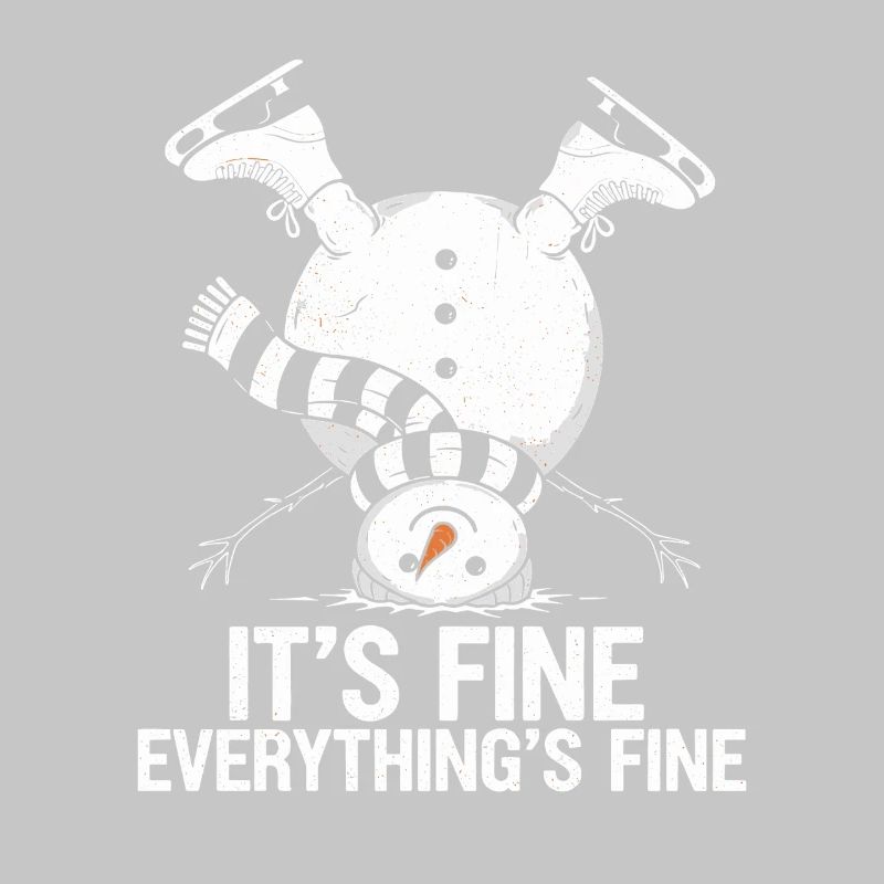 Upside-Down Snowman Saying