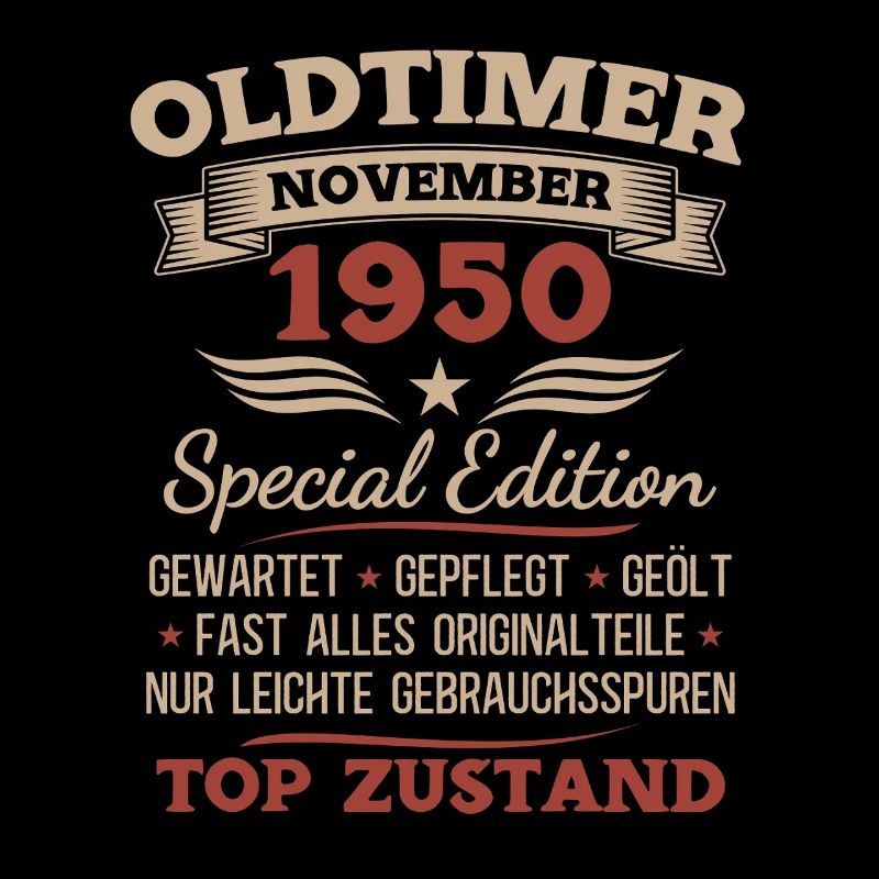 75. Geburtstag Geschenk Oldtimer November 1950