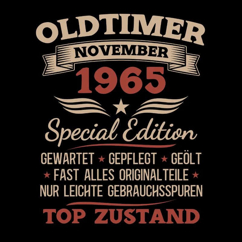 60. Geburtstag Geschenk Oldtimer November 1965
