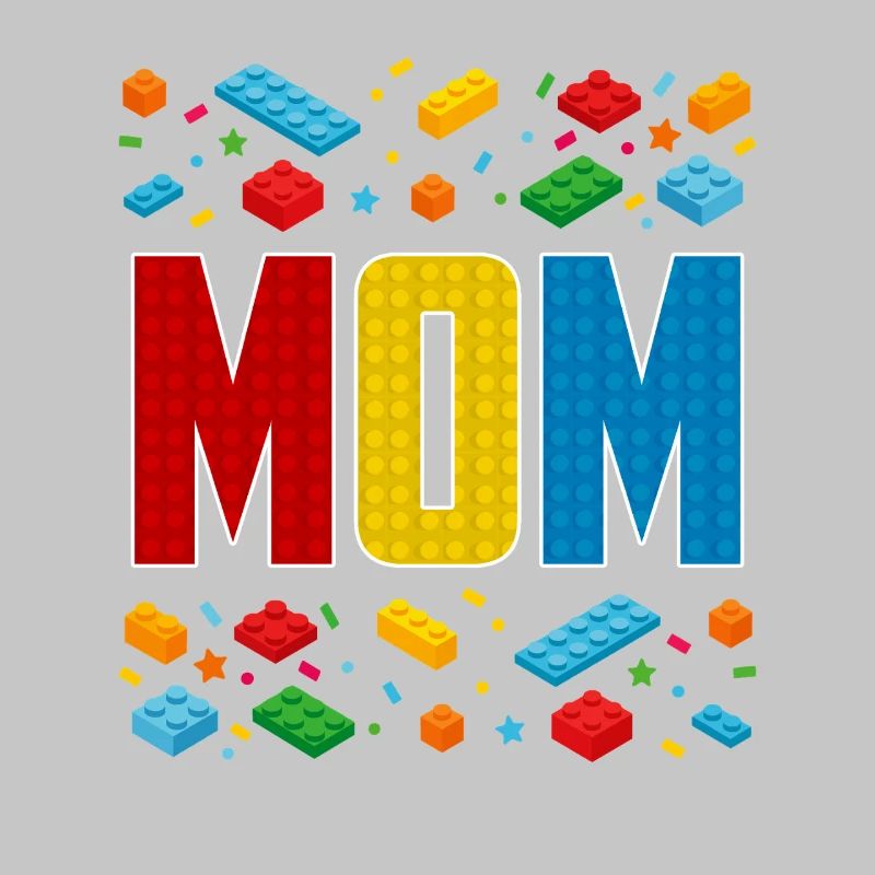 Maman brique constructeur créatif maternité bloc amant