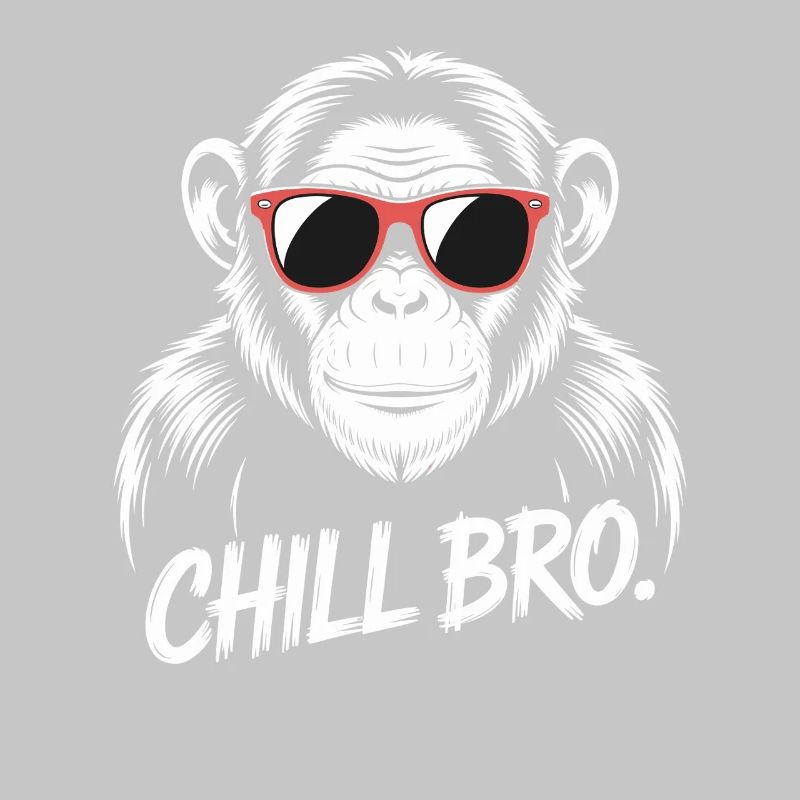 Chill Bro Monkey With Sunglasses