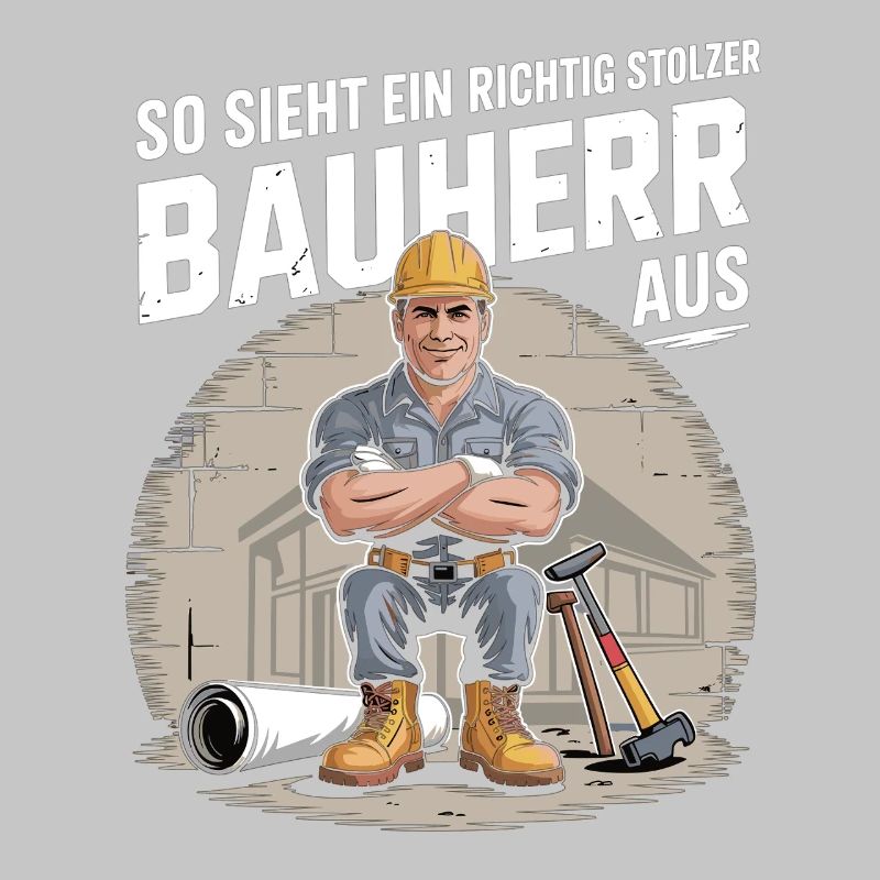 Fier constructeur avec casque et outils