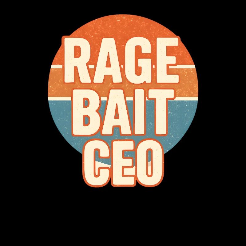 Dicton drôle rétro du PDG de Rage Bait