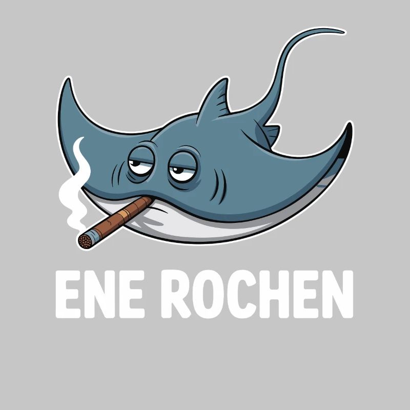 Ene Rochen Raucher Spruch Zigarette Kippe Rauchen