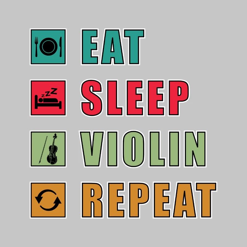 Eat Sleep Violin Repeat Graphic