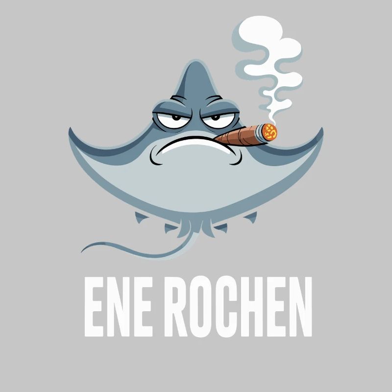 Ene Rochen Raucher Spruch Zigarette Kippe Rauchen
