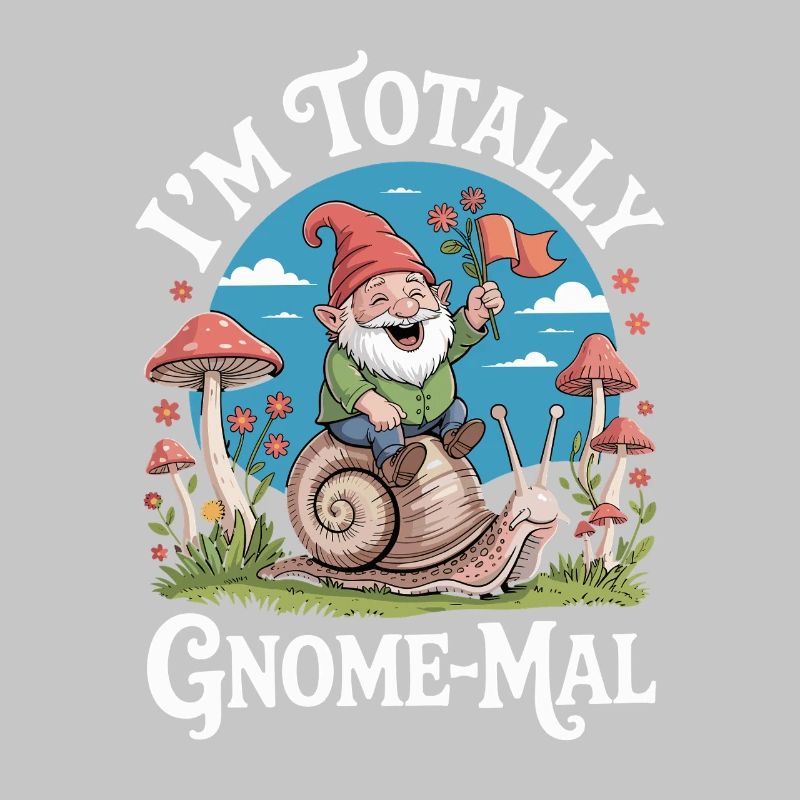  Ich Bin Total Gnome-Mal: Witziger Gartenzwerg mit