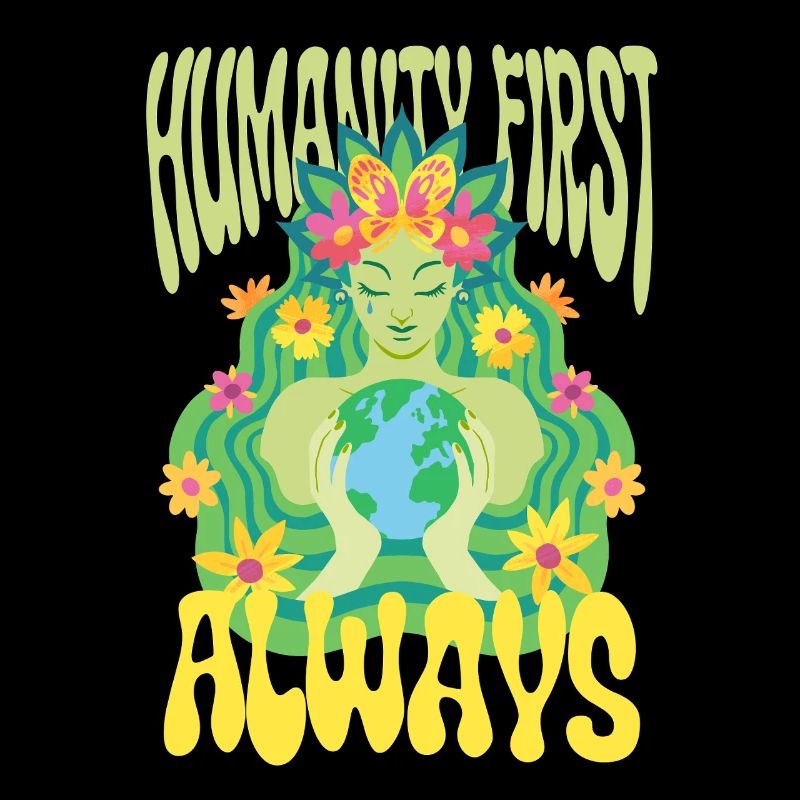 Menschlichkeit Equality Humanity First Always