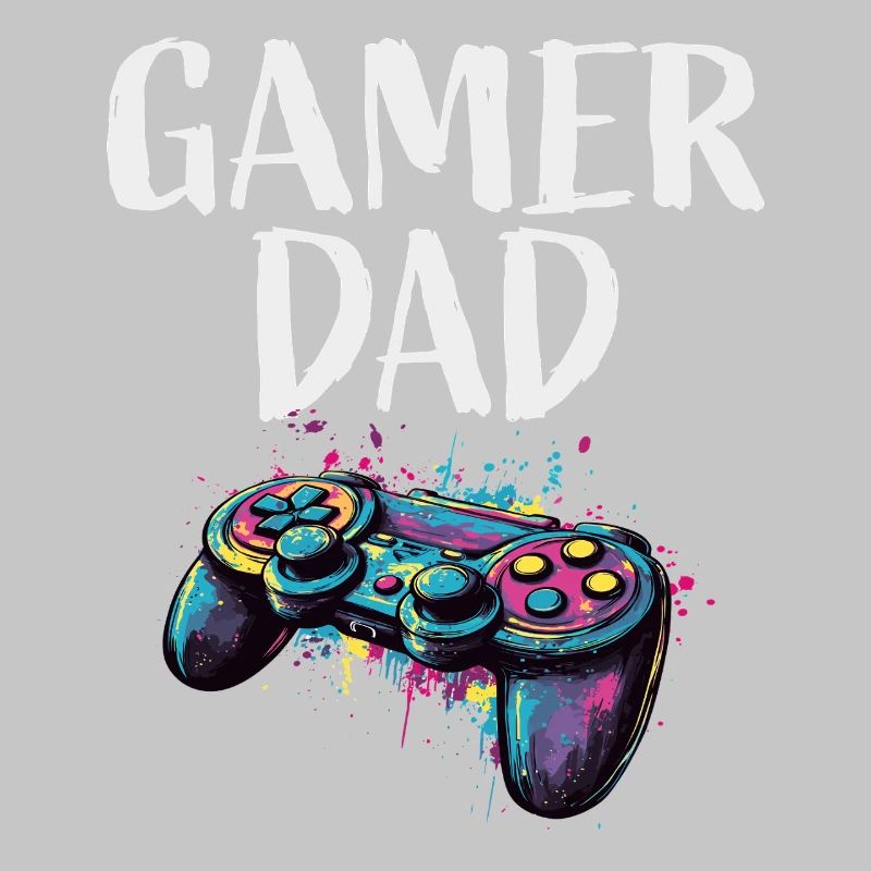 Gamer Dad Controller Farbexplosion