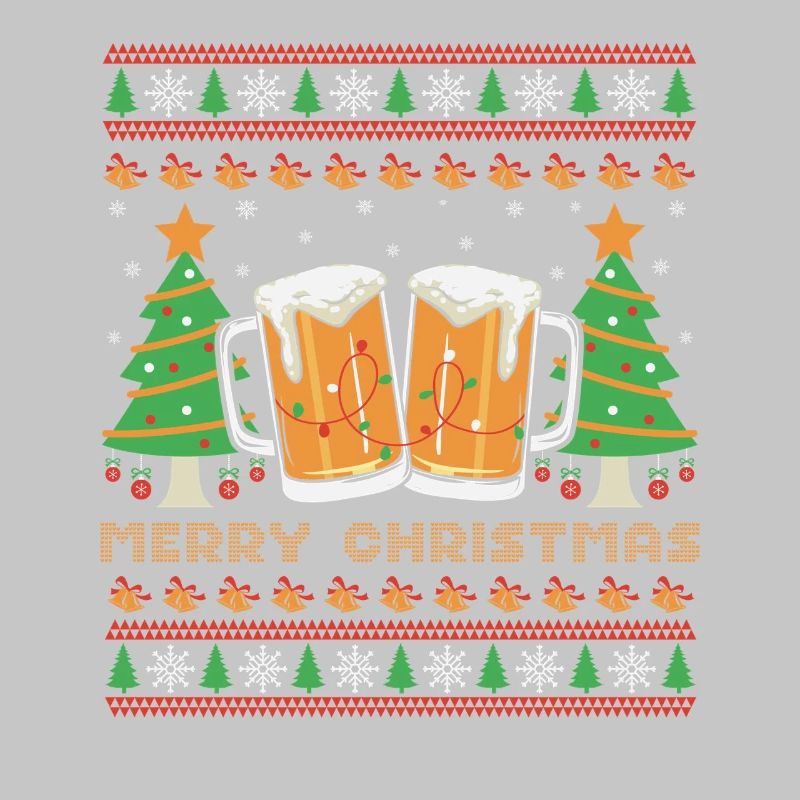 Frohe Weihnachten hässlicher Weihnachtspullover Geschenk Humorbier