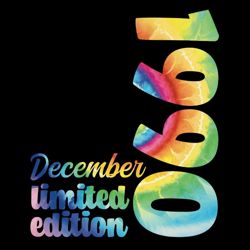 Anniversaire Décembre 1990 Cadeau Tie And Dye Tee