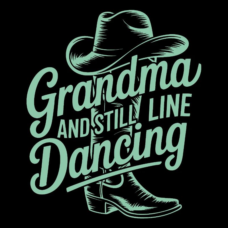 Großmutter tanzt Line-Dance