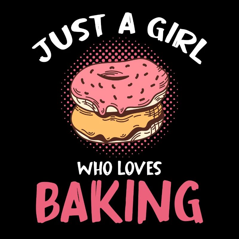Nur ein Mädchen, das Backen liebt
